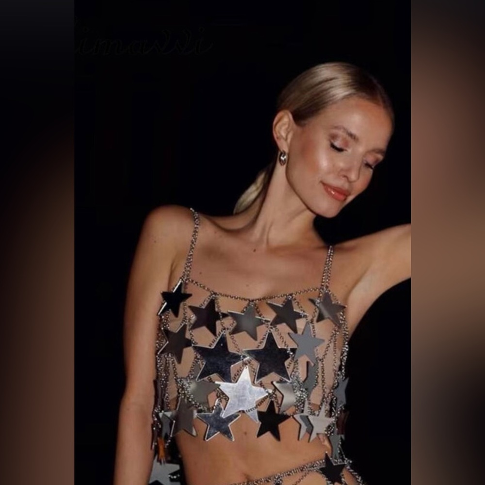 Star sequin festival top. TOP ONLY